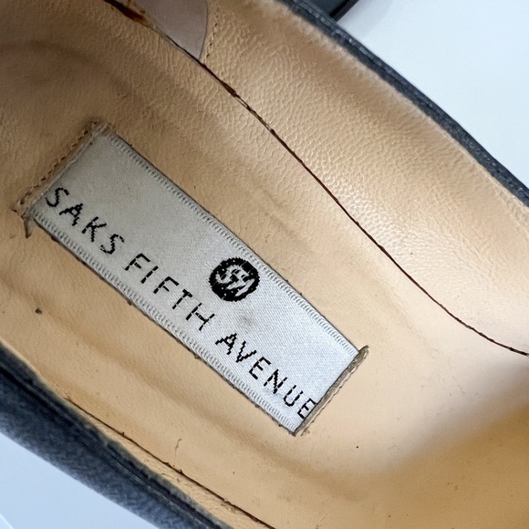 Saks Fifth Avenue Anthracite Heels 35.5 - Picture 11 of 14